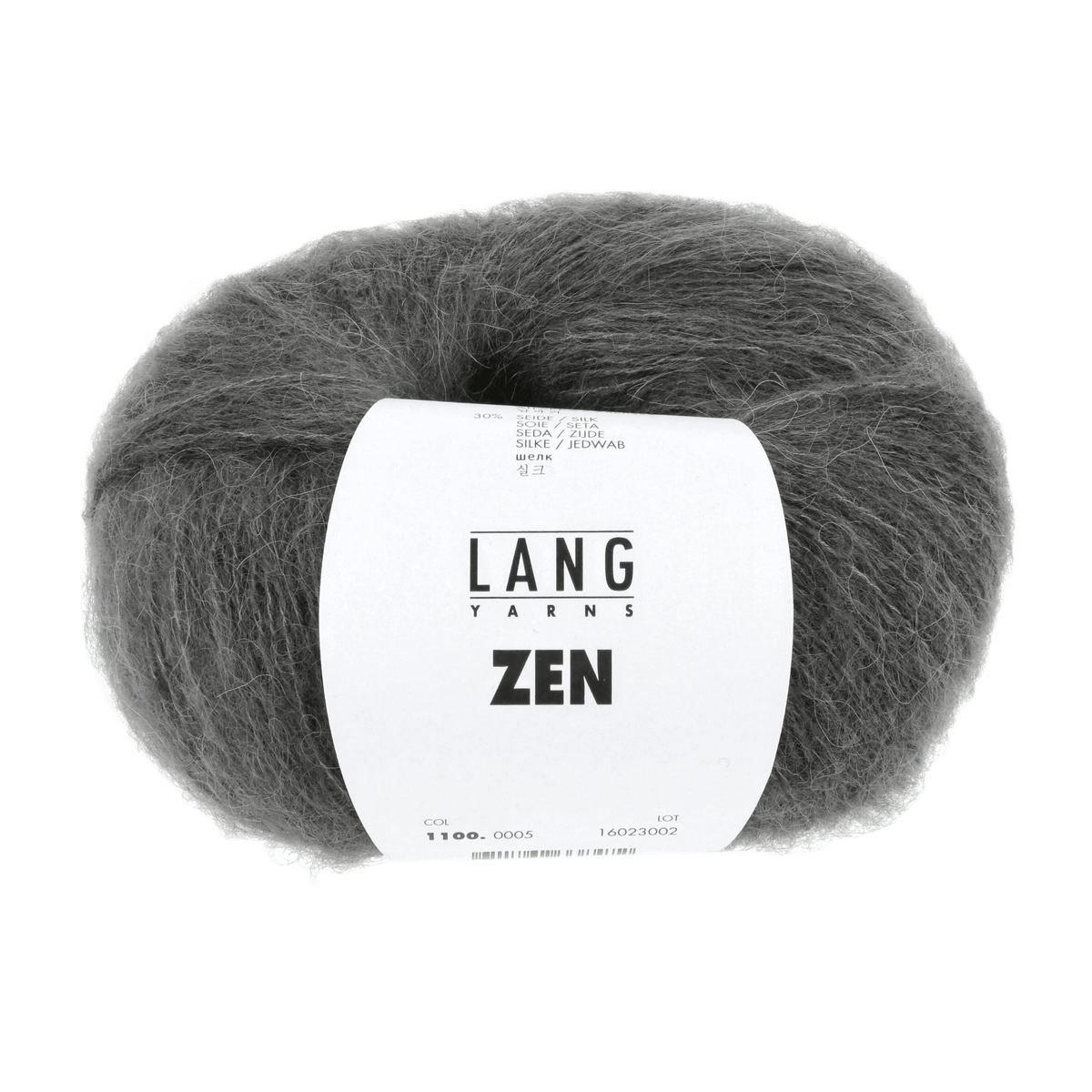 Lang Yarns Knitting Pattern Small - 6 balls / grey mélange 1100.0005 ANNABEL Sweater Pattern Bundle in ZEN by LANGYARNS | Fatto a Mano 278-002
