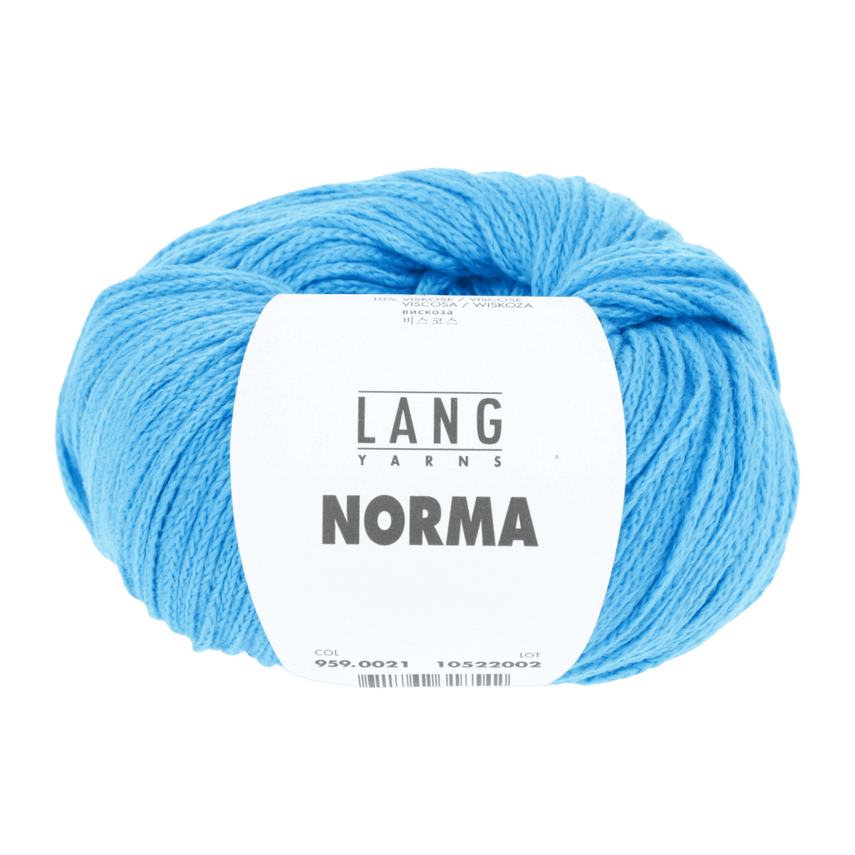 Lang Yarns Knitting Pattern Small - 6 balls / light blue 959.0021 MIRIAM Top Pattern Bundle in Norma by LANGYARNS | Fatto a Mano 280-032