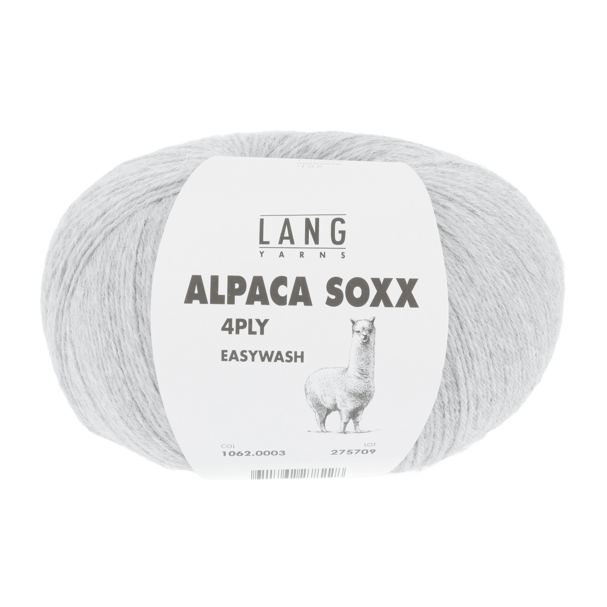 Lang Yarns Knitting Pattern Small - 6 balls / light grey mélange 1062.0003 ARCADIA Sweater Pattern Bundle in Alpaca Soxx 4ply by LANGYARNS | Punto 76-003