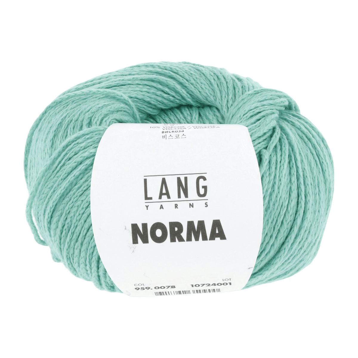 Lang Yarns Knitting Pattern Small - 6 balls / light turquoise 959.0078 MIRIAM Top Pattern Bundle in Norma by LANGYARNS | Fatto a Mano 280-032