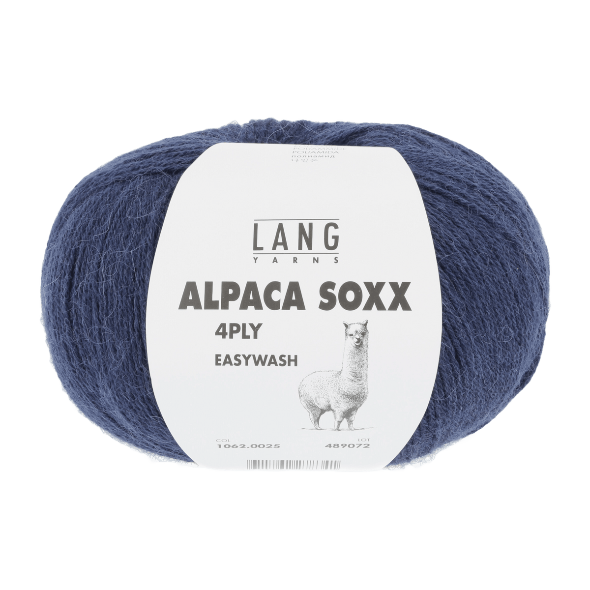 Lang Yarns Knitting Pattern Small - 6 balls / navy 1062.0025 ARCADIA Sweater Pattern Bundle in Alpaca Soxx 4ply by LANGYARNS | Punto 76-003