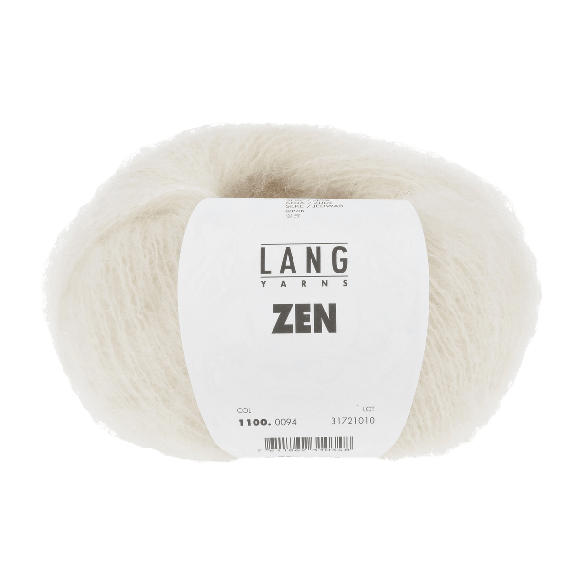 Lang Yarns Knitting Pattern Small - 6 balls / offwhite 1100.0094 ANNABEL Sweater Pattern Bundle in ZEN by LANGYARNS | Fatto a Mano 278-002