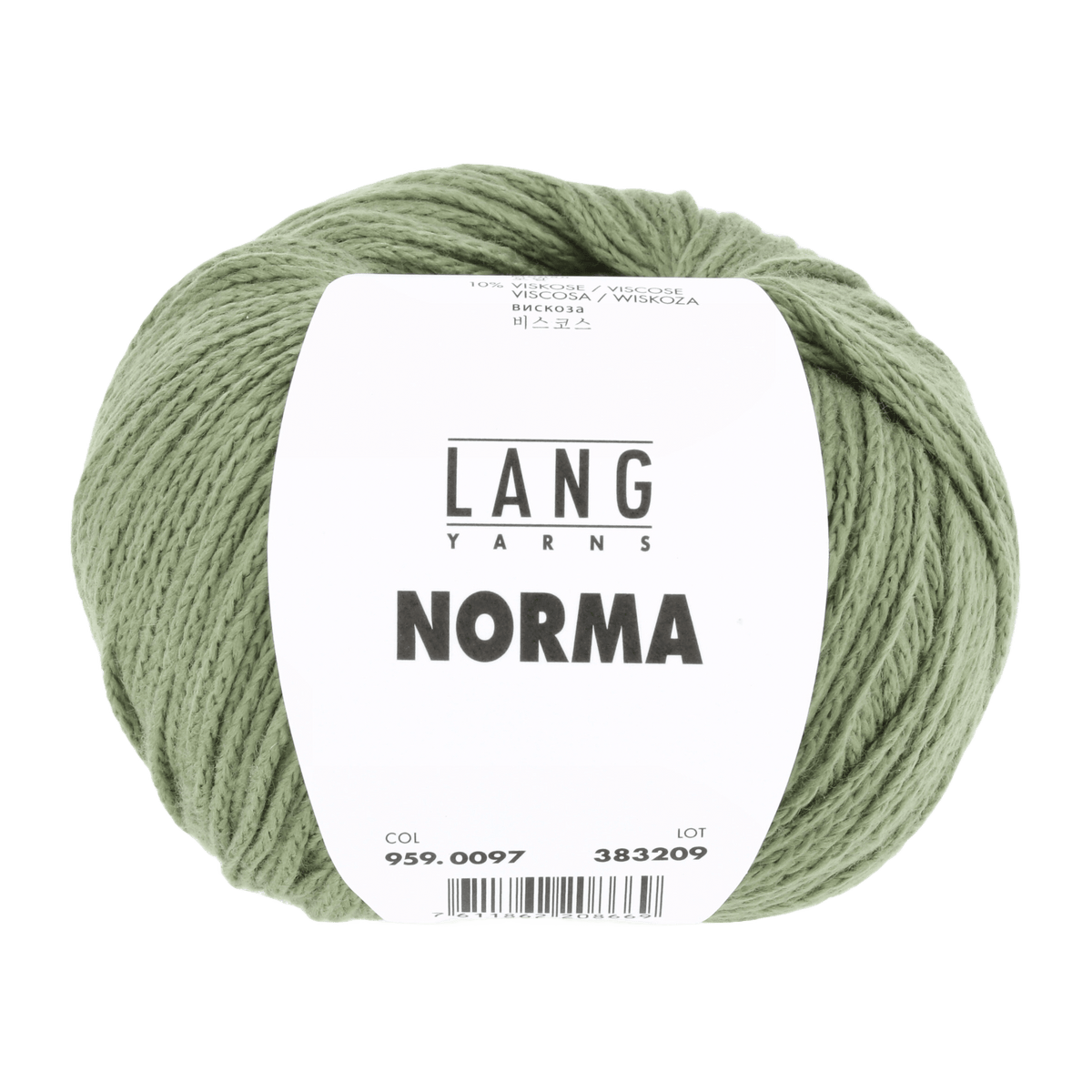 Lang Yarns Knitting Pattern Small - 6 balls / olive 959.0097 MIRIAM Top Pattern Bundle in Norma by LANGYARNS | Fatto a Mano 280-032