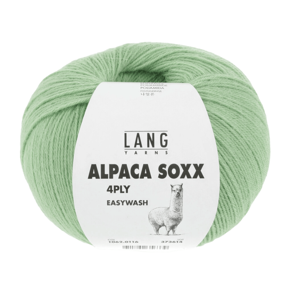 Lang Yarns Knitting Pattern Small - 6 balls / pea 1062.0116 ARCADIA Sweater Pattern Bundle in Alpaca Soxx 4ply by LANGYARNS | Punto 76-003