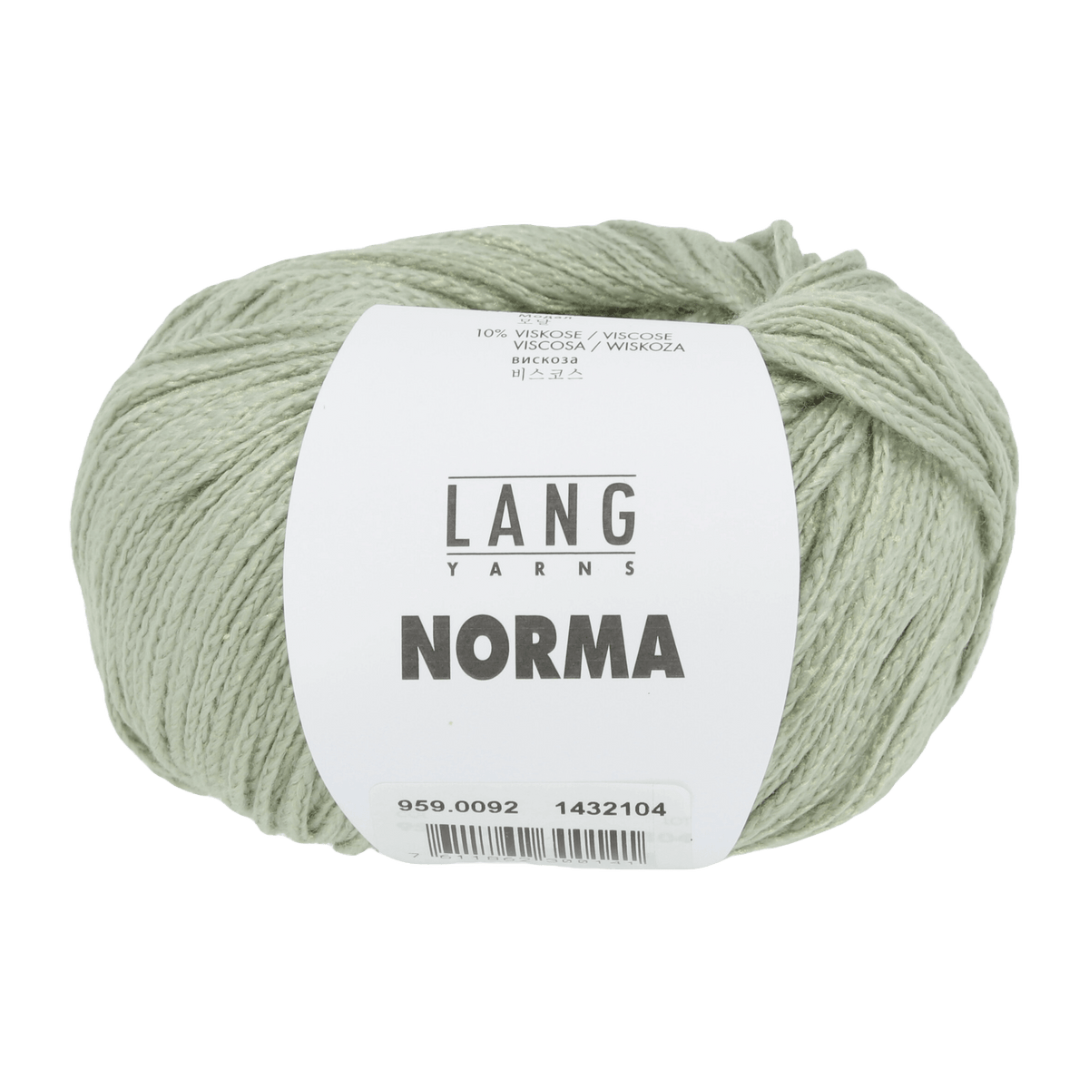 Lang Yarns Knitting Pattern Small - 6 balls / sage 959.0092 MIRIAM Top Pattern Bundle in Norma by LANGYARNS | Fatto a Mano 280-032
