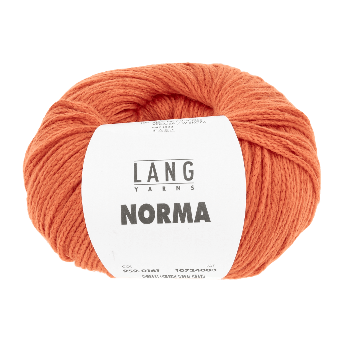 Lang Yarns Knitting Pattern Small - 6 balls / tomato 959.0161 MIRIAM Top Pattern Bundle in Norma by LANGYARNS | Fatto a Mano 280-032