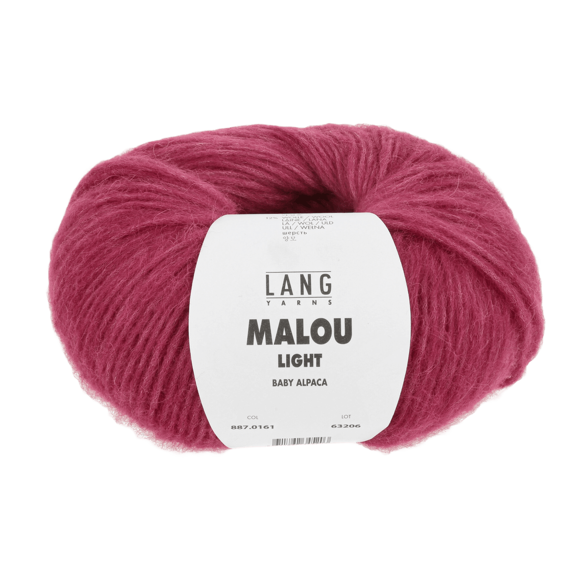 Lang Yarns Knitting Pattern Small - 6 balls / tulip 887.0161 KAT Sweater Pattern Bundle in Malou Light by LANGYARNS | Fatto a Mano 282-016