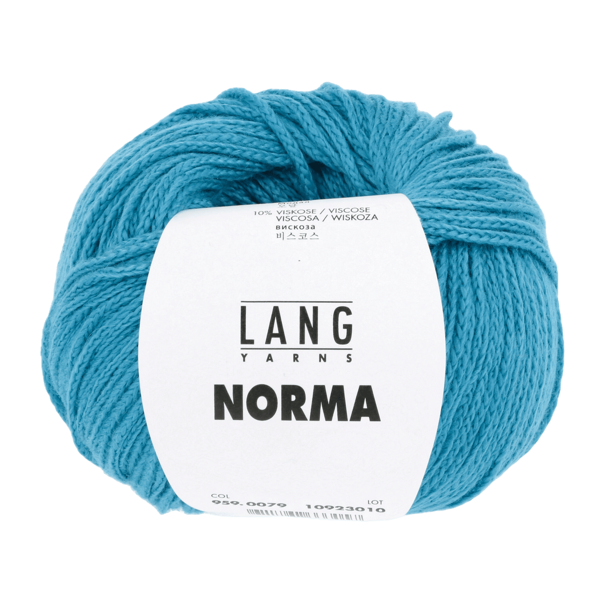 Lang Yarns Knitting Pattern Small - 6 balls / turquoise 959.0079 MIRIAM Top Pattern Bundle in Norma by LANGYARNS | Fatto a Mano 280-032
