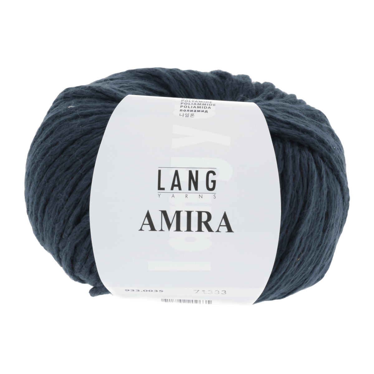Lang Yarns Knitting Pattern Small - 7 balls / blue marine 933.0035 ANNELIES Short-sleeved sweater Pattern Bundle in Amira by LANGYARNS | Fatto a Mano 284-042