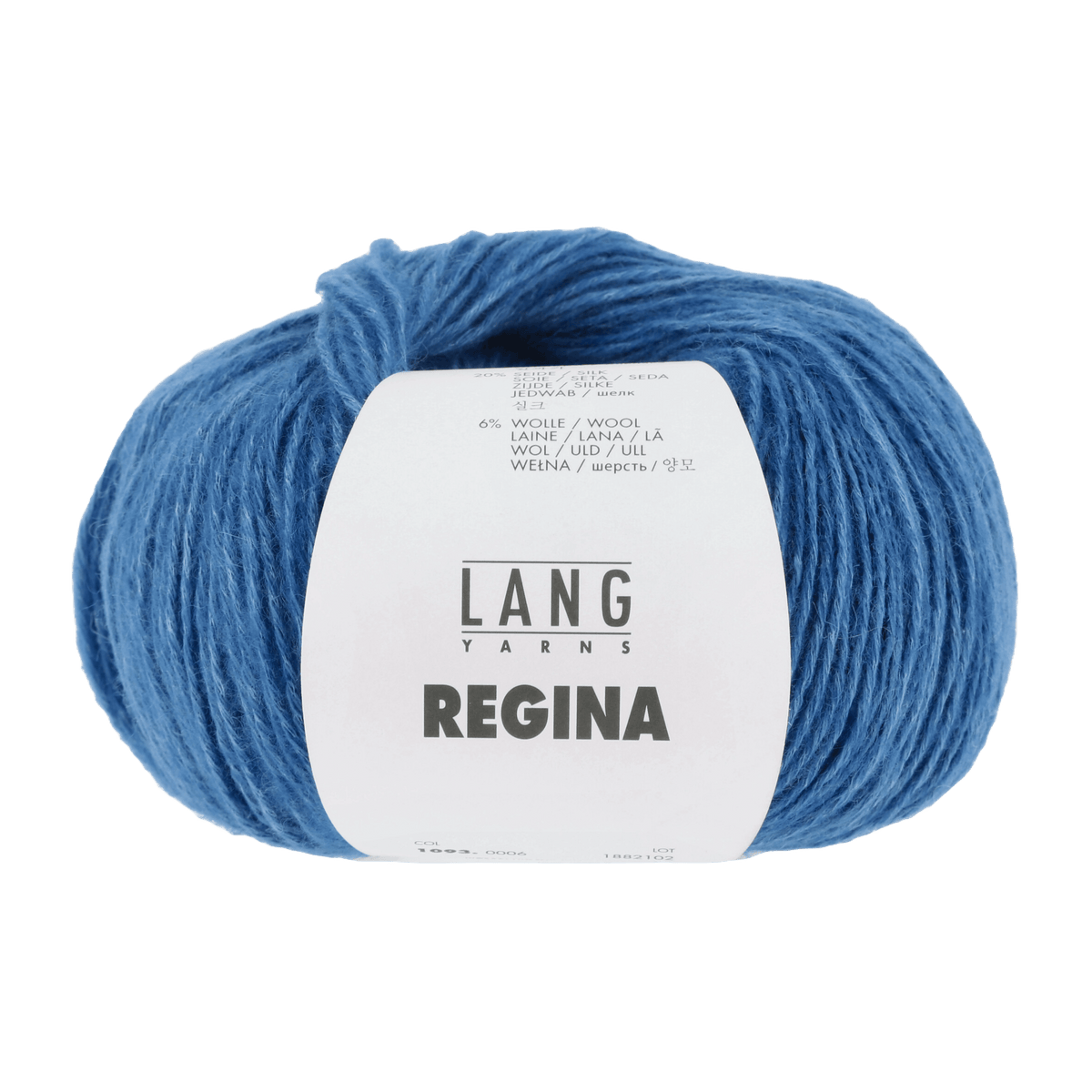 Lang Yarns Knitting Pattern Small - 7 balls / bluette 1093.0006 MADINA Sweater Pattern Bundle in Regina by LANGYARNS | Fatto a Mano 282-036