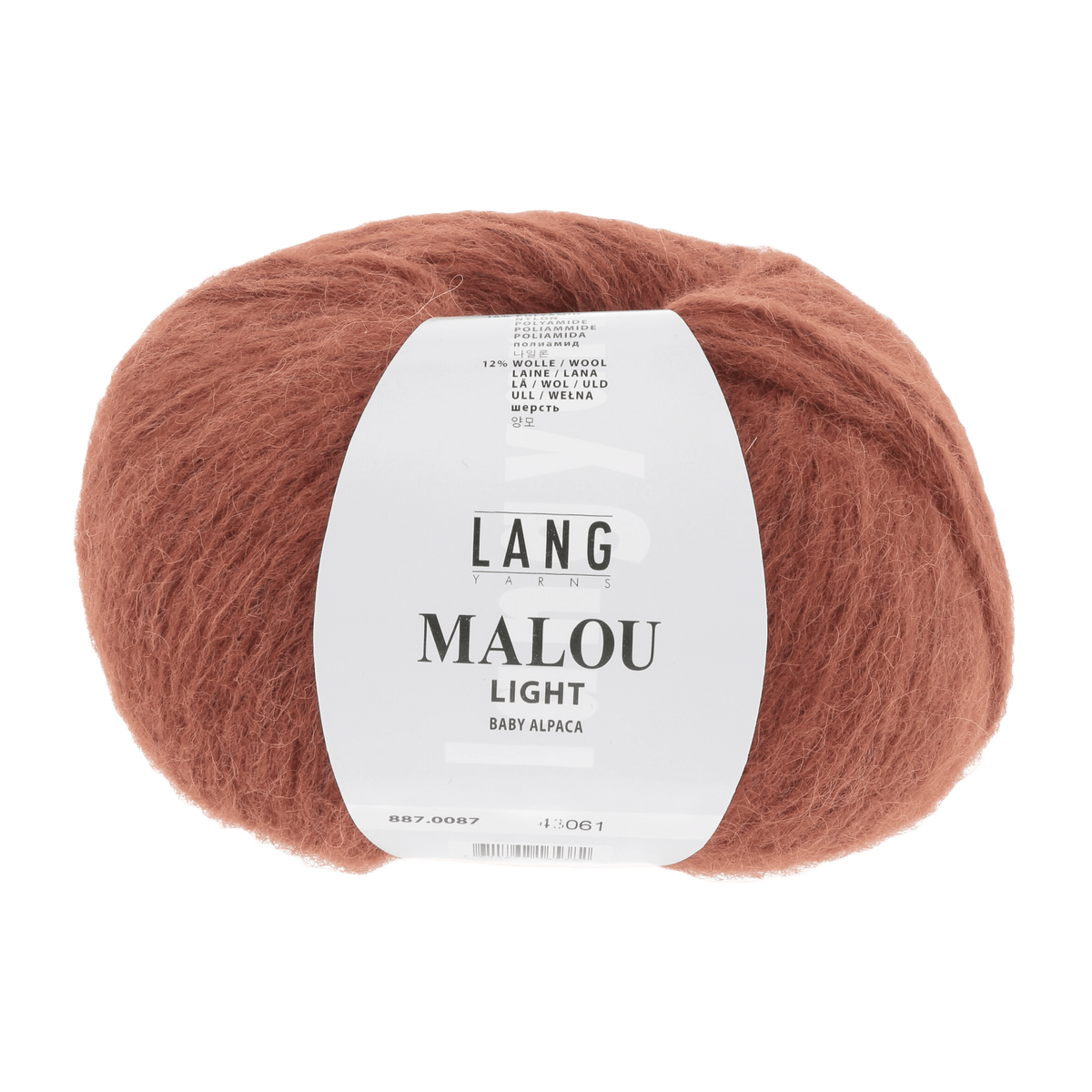Lang Yarns Knitting Pattern Small - 7 balls / brick 887.0087 MALALA Pullover Pattern Bundle in Malou Light by LANGYARNS | Fatto a Mano 282-027
