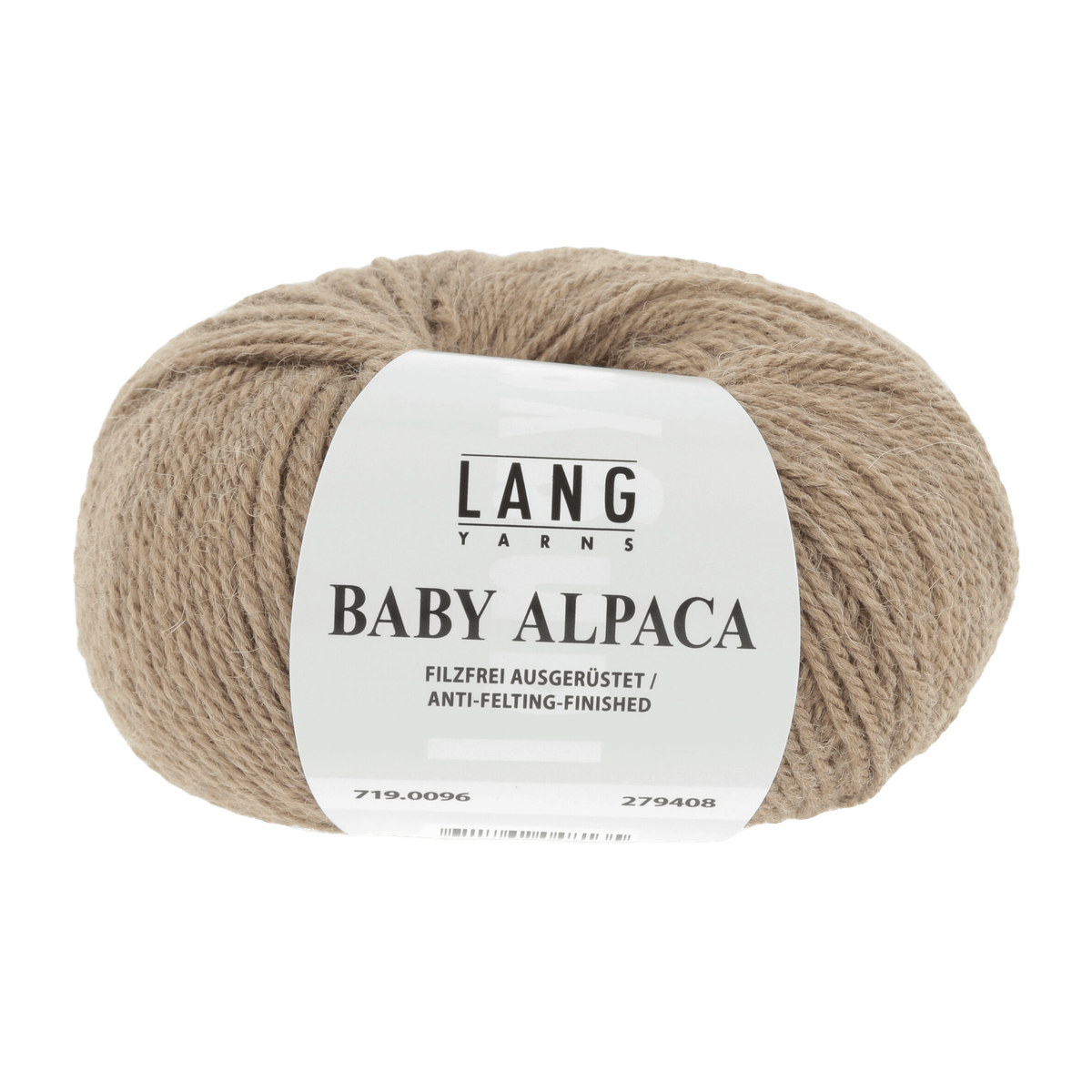Lang Yarns Knitting Pattern Small - 7 balls / light brown mélange 719.0096 TERESA Cardigan Pattern Bundle in Baby Alpaca by LANGYARNS | Punto 76-006