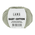 Lang Yarns Knitting Pattern Small - 7 balls / PASTEL GREEN 112.0091 BIRGITTA Top down sweater Pattern Bundle in Baby Cotton by LANGYARNS | Punto 92-006