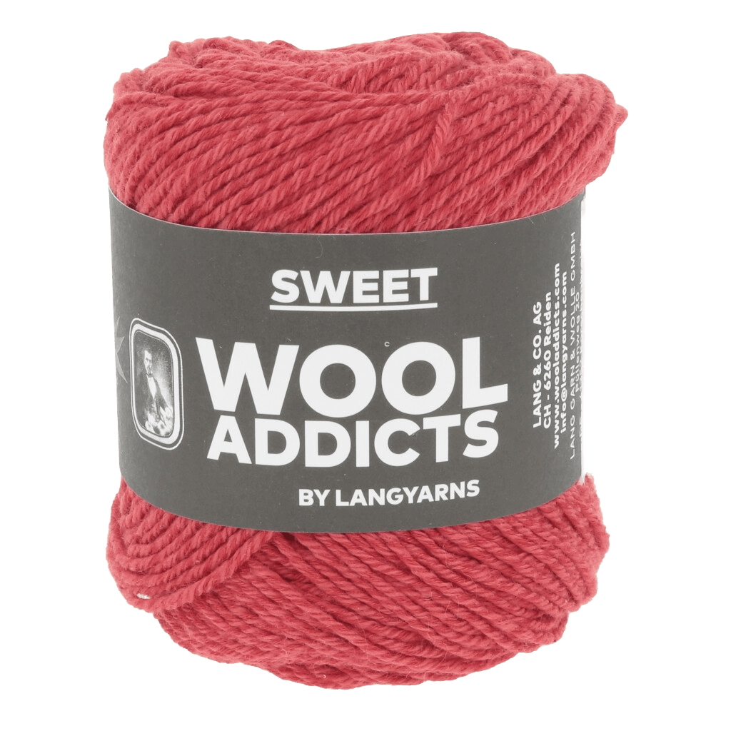 Lang Yarns Knitting Pattern Small - 7 balls / RED 1175.0060 SWEET STITCHES Sweater Pattern Bundle in Sweet by LANGYARNS | WOOLADDICTS #16-012
