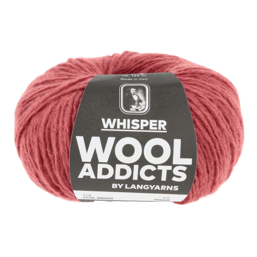 Lang Yarns Knitting Pattern Small - 7 balls / TOMATO 1176.0060 ART WALK Cardigan Pattern Bundle in Whisper by LANGYARNS | WOOLADDICTS #16-025
