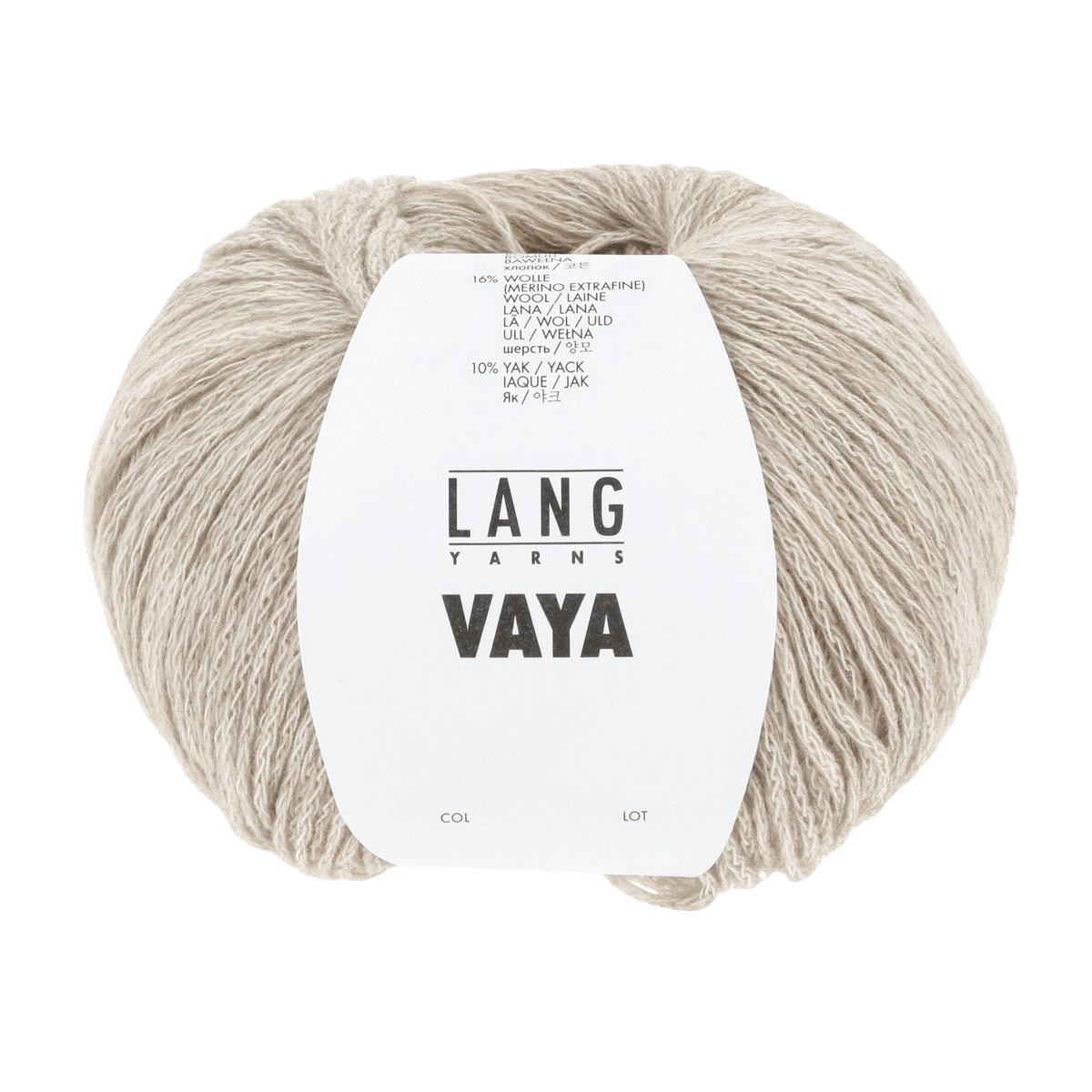 Lang Yarns Knitting Pattern Small - 8 balls / offwhite 1135.0094 ALISON Hooded slipover tunic Pattern Bundle in Vaya by LANGYARNS | Fatto a Mano 280-027