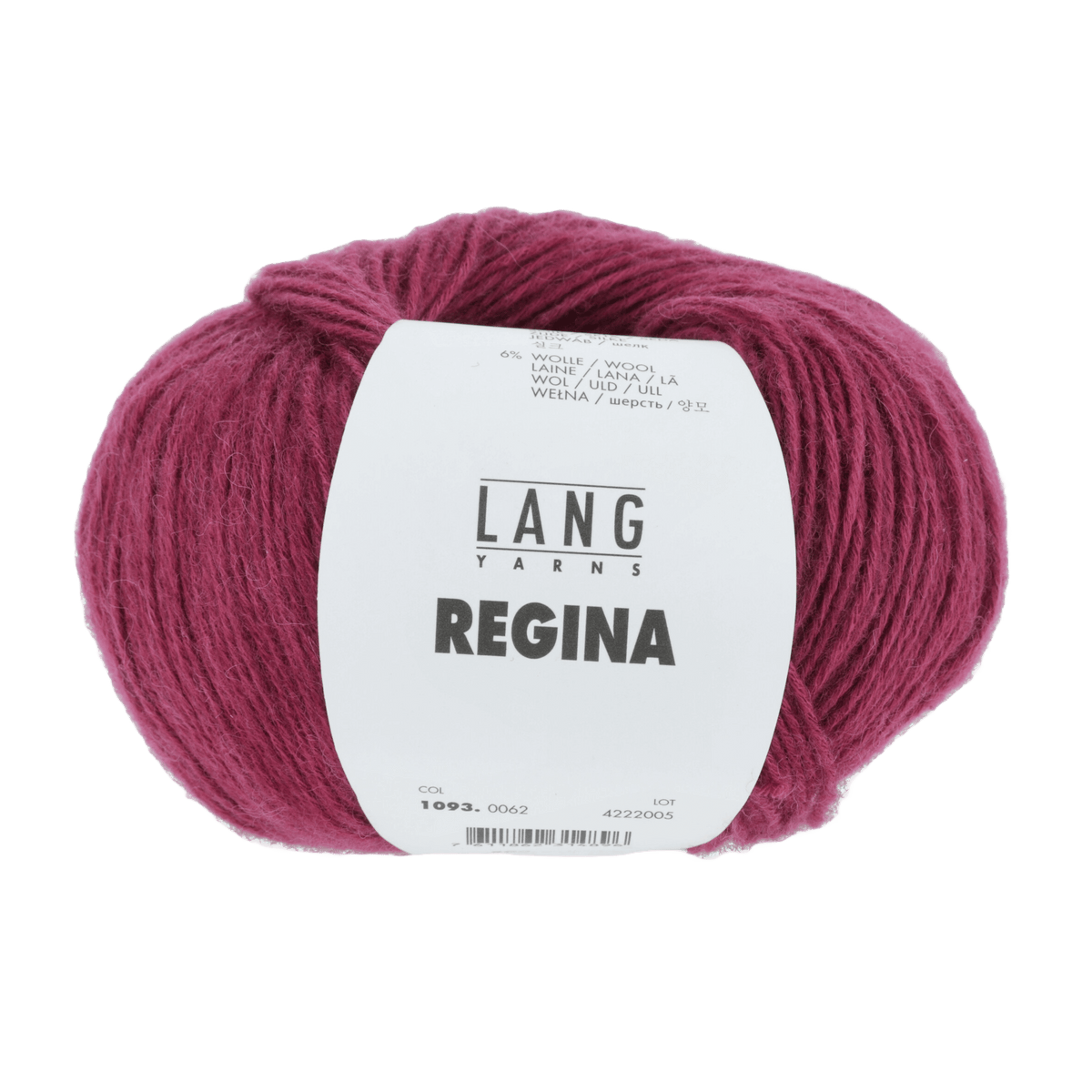 Lang Yarns Knitting Pattern Small - 9 balls / burgundy 1093.0062 BERNADETTE Hooded Sweater Pattern Bundle in REGINA by LANGYARNS | Fatto a Mano 278-019