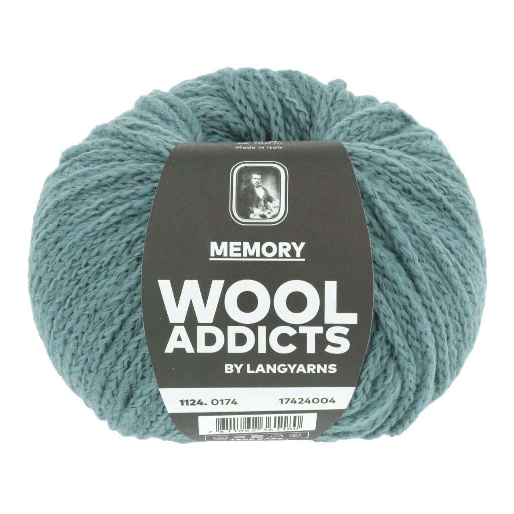 Lang Yarns Knitting Pattern Small - 9 balls / DUSK 1124.0174 COMPLEX FLAVOUR Sweater Pattern Bundle in Memory by LANGYARNS | WOOLADDICTS #13-030