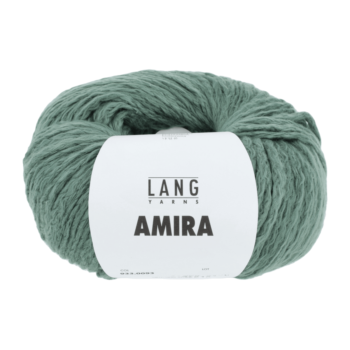 Lang Yarns Knitting Pattern Small - 9 balls / ivy 933.0093 ZEA Sweater Pattern Bundle in Amira by LANGYARNS | Fatto a Mano 284-041