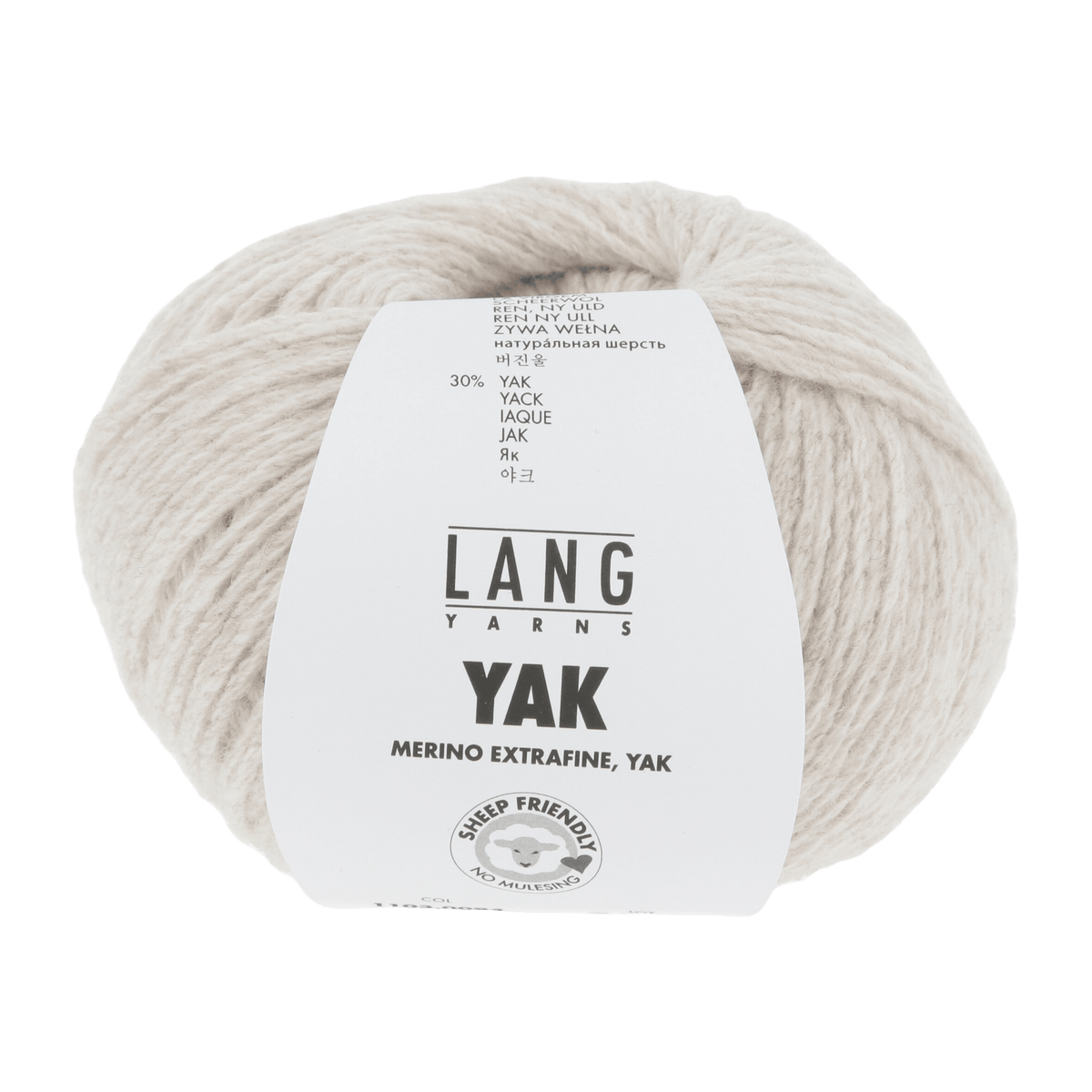 Lang Yarns Knitting Pattern Small - 9 balls / offwhite 1103.0094 MATTEO Unisex sweater Pattern Bundle in Yak by LANGYARNS | Fatto a Mano 282-032