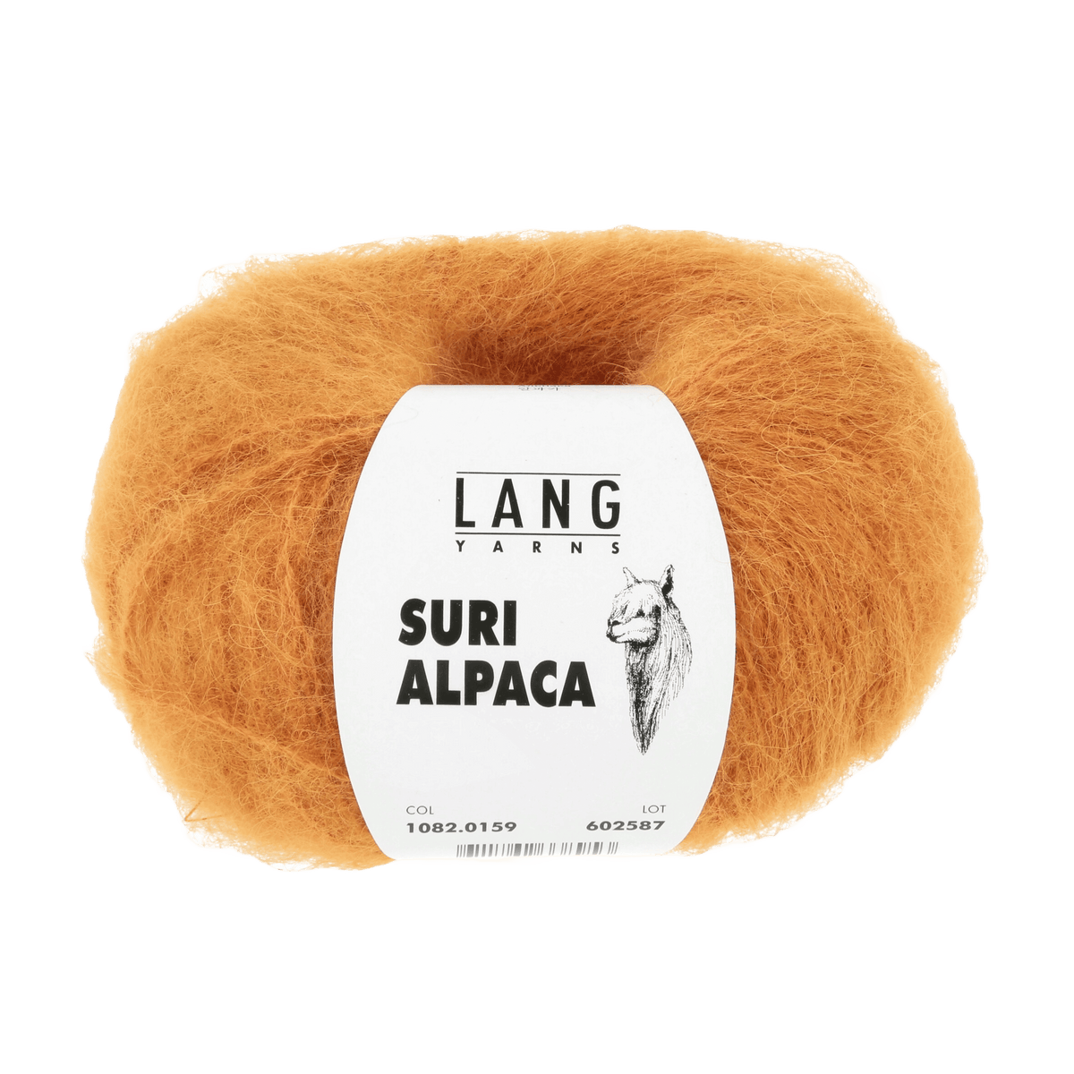 Lang Yarns Knitting Pattern Small - 9 balls / tangarine 1082.0159 PRIYANKA Sweater Pattern Bundle in Suri Alpaca by LANGYARNS | Punto 76-010