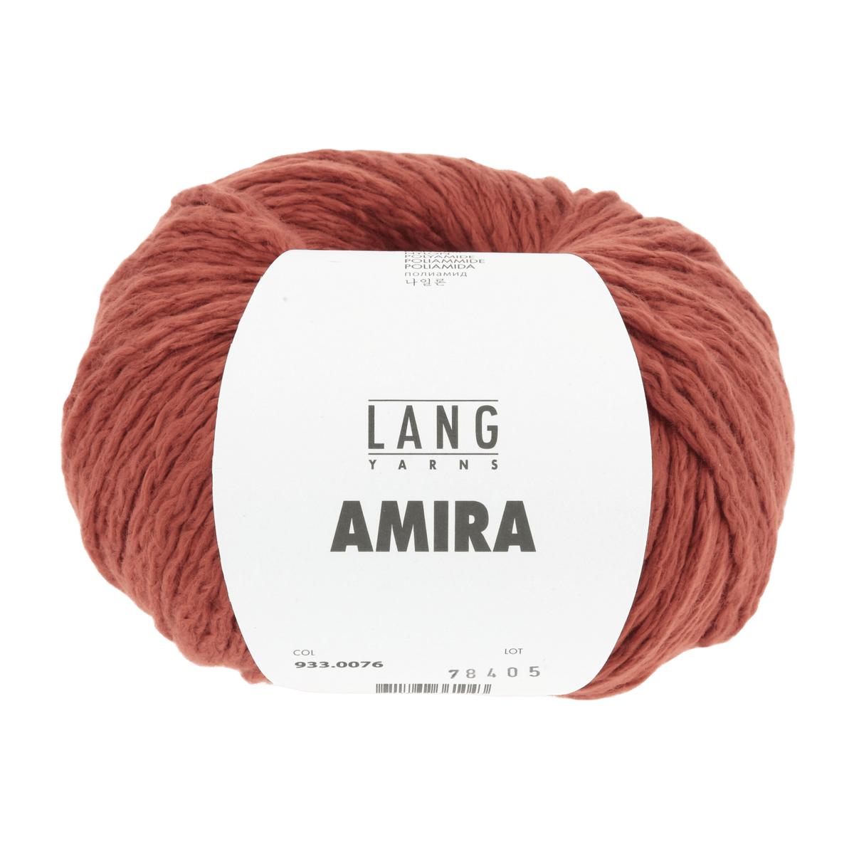 Lang Yarns Knitting Pattern Small - 9 balls / terracotta 933.0076 ZEA Sweater Pattern Bundle in Amira by LANGYARNS | Fatto a Mano 284-041