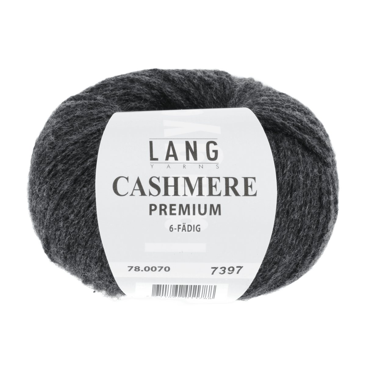 Lang Yarns Knitting Pattern Small-Medium - 10 balls / anhtracite mélange 78.0070 FLORA Slipover Top Down Pattern Bundle in Cashmere Premium by LANGYARNS | Punto 60-015