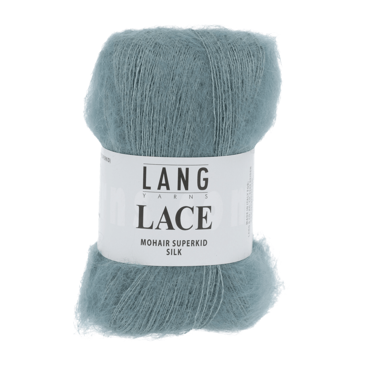 Lang Yarns Knitting Pattern Small-Medium - 10 balls / atlantic 992.0074 Holly Sweater Pattern Bundle in Lace by LANGYARNS | Fatto a Mano 288-052