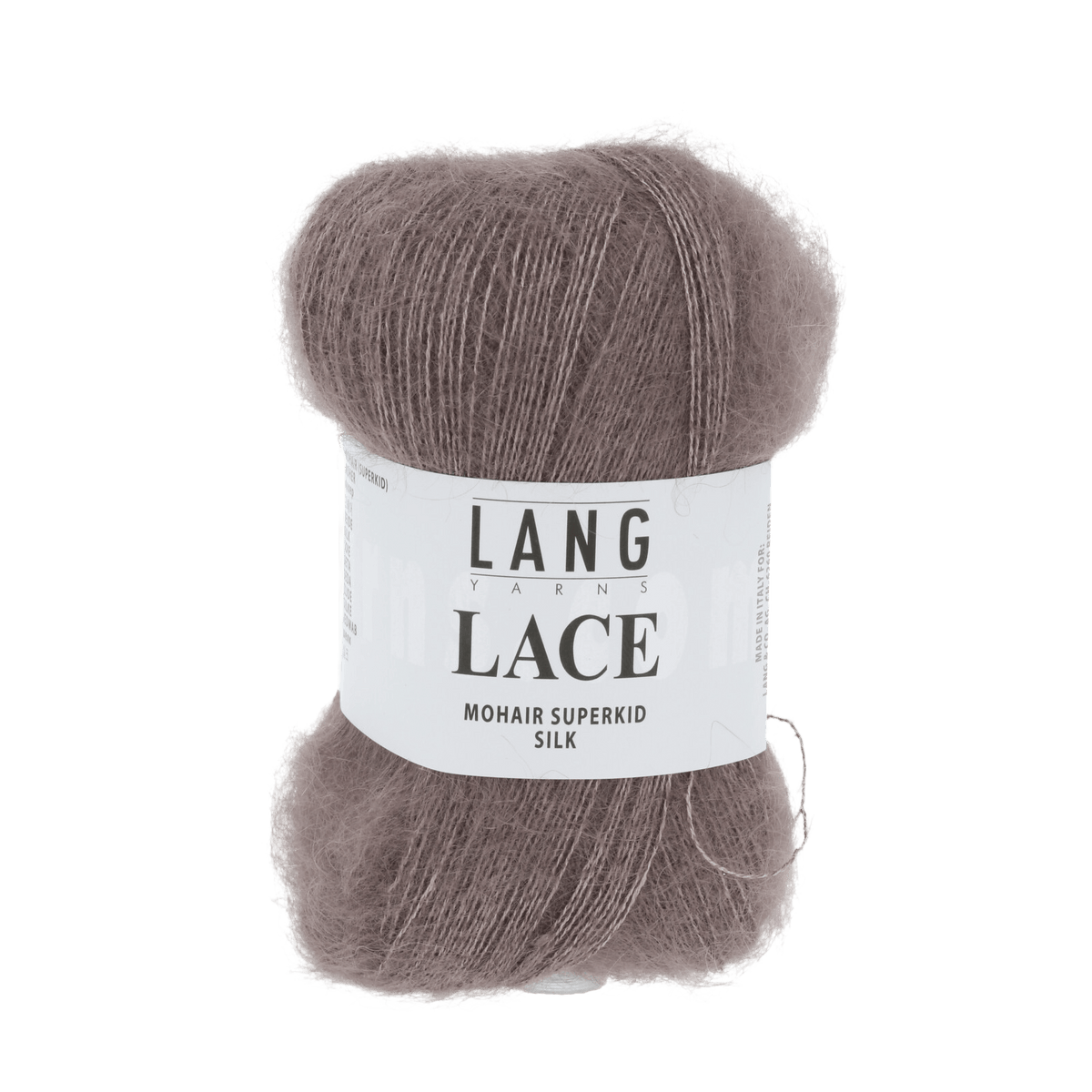 Lang Yarns Knitting Pattern Small-Medium - 10 balls / brown 992.0068 Holly Sweater Pattern Bundle in Lace by LANGYARNS | Fatto a Mano 288-052