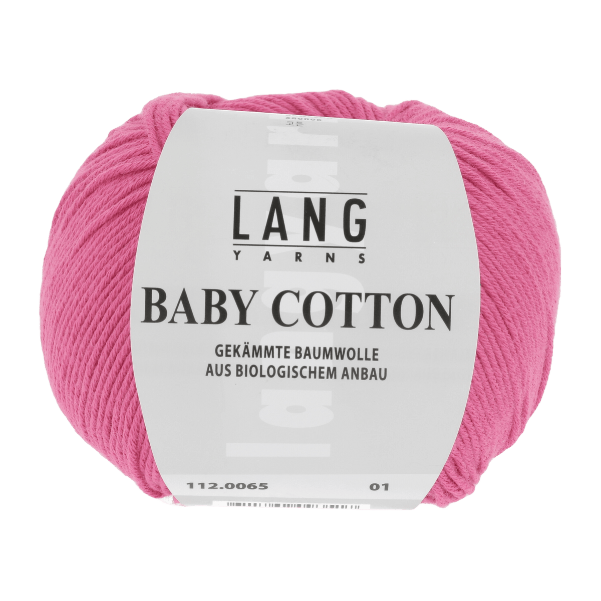 Lang Yarns Knitting Pattern Small-Medium - 10 balls / FUCHSIA 112.0065 DOROTHE Cardigan Pattern Bundle in Baby Cotton by LANGYARNS | Fatto a Mano 284-059