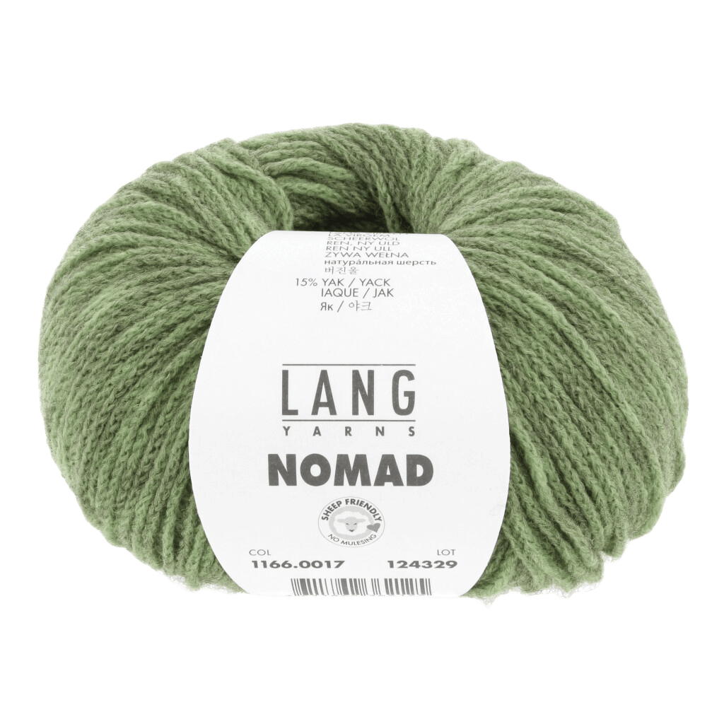 Lang Yarns Knitting Pattern Small-Medium - 10 balls / green 1166.0017 RAVEN Vest Pattern Bundle in Nomad by LANGYARNS | Fatto a Mano 286-061
