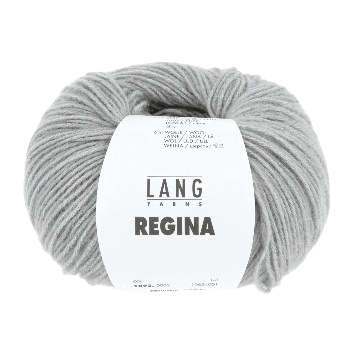 Lang Yarns Knitting Pattern Small-Medium - 10 balls / grey 1093.0003 PAULINA Long cardigan Pattern Bundle in Regina by LANGYARNS | Fatto a Mano 280-045