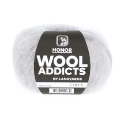 Lang Yarns Knitting Pattern Small-Medium - 10 balls / light grey mélange 1084.0003 PACHAMAMA Top Down Sweater Pattern Bundle in Honor by LANGYARNS | WOOLADDICTS #13-016