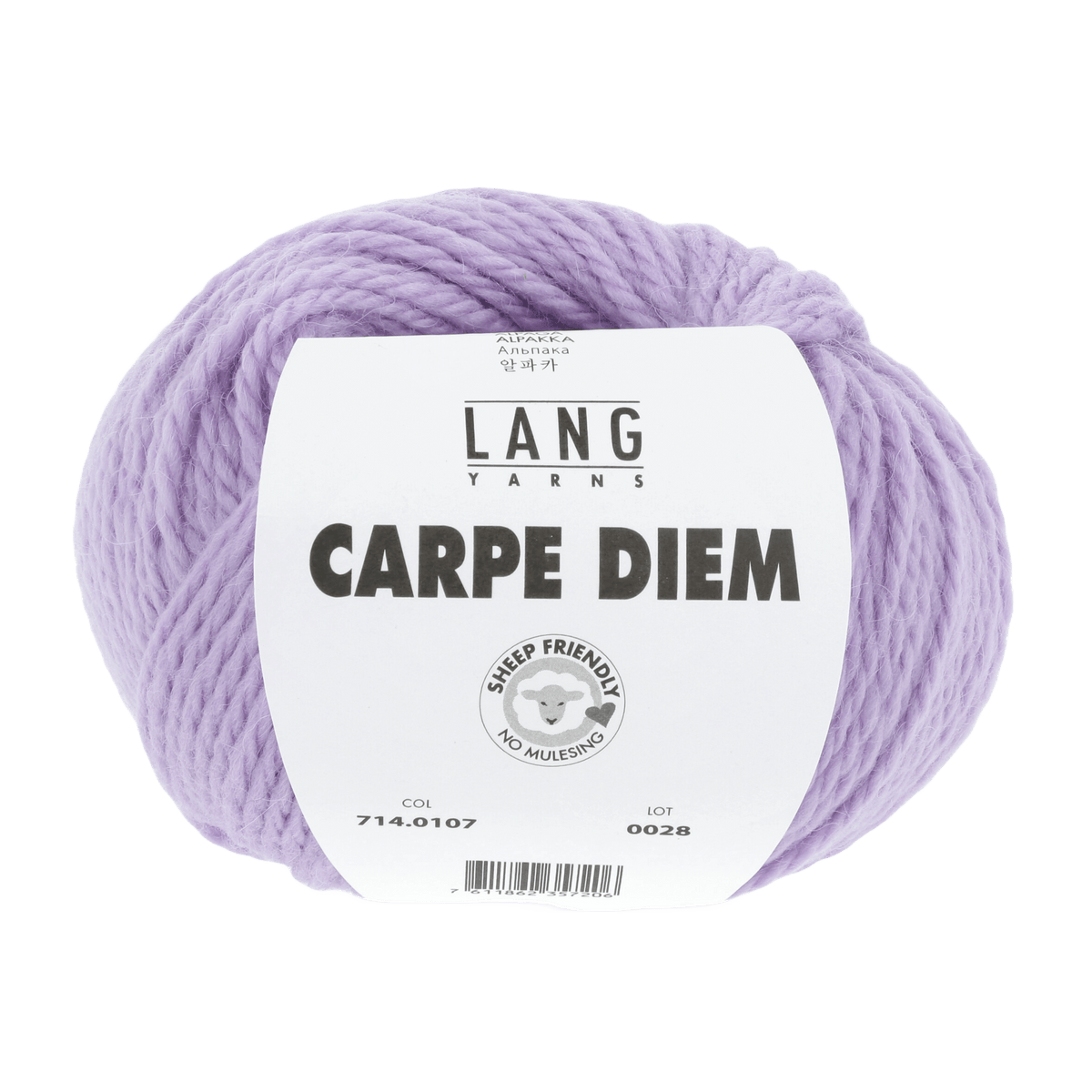 Lang Yarns Knitting Pattern Small-Medium - 10 balls / light lilac 714.0107 YAZA Slipover Pattern Bundle in Carpe Diem by LANGYARNS | Fatto a Mano 282-024