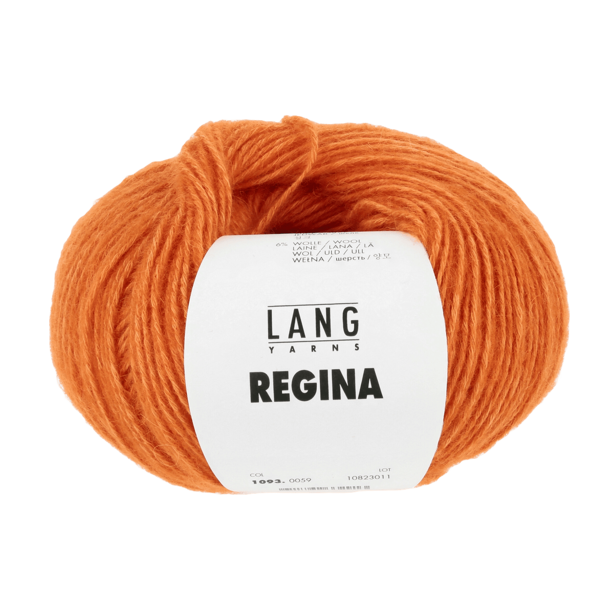 Lang Yarns Knitting Pattern Small-Medium - 10 balls / orange 1093.0059 CATHARINA Sweater Pattern Bundle in REGINA by LANGYARNS | Fatto a Mano 278-007