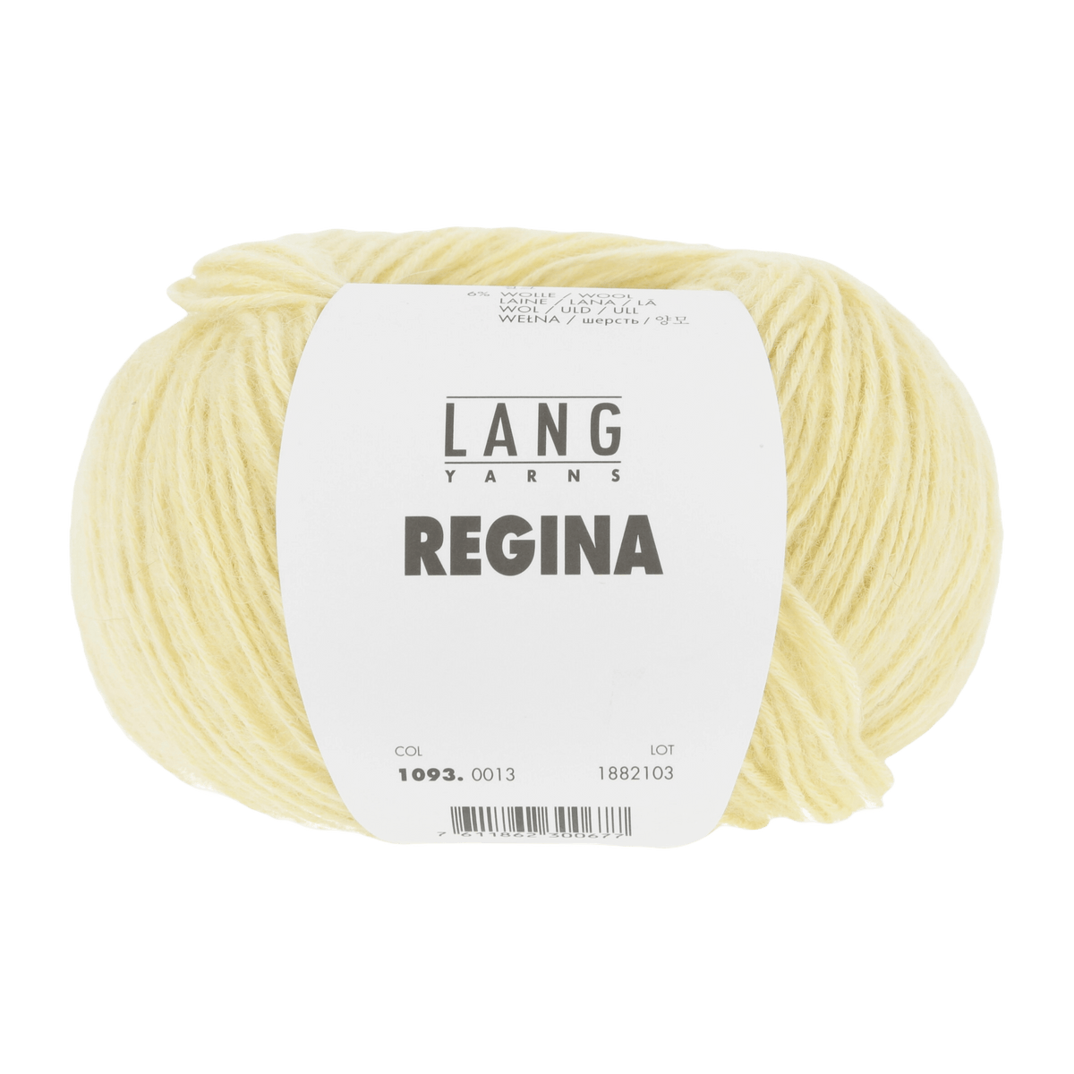 Lang Yarns Knitting Pattern Small-Medium - 10 balls / pale yellow 1093.0013 CATHARINA Sweater Pattern Bundle in REGINA by LANGYARNS | Fatto a Mano 278-007