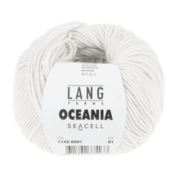 Lang Yarns Knitting Pattern Small-Medium - 10 balls / white 1142.0001 MERI Vest Pattern Bundle in Oceania by LANGYARNS | Fatto a Mano 280-063