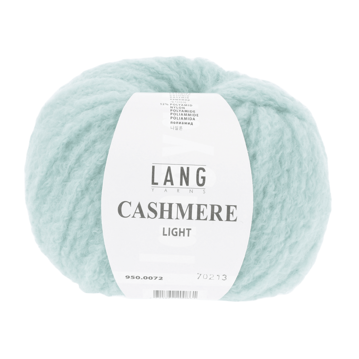 Lang Yarns Knitting Pattern Small-Medium - 11 balls / aqua 950.0072 JASMIN Cardigan Pattern Bundle in Cashmere Light by LANGYARNS | Punto 60-011