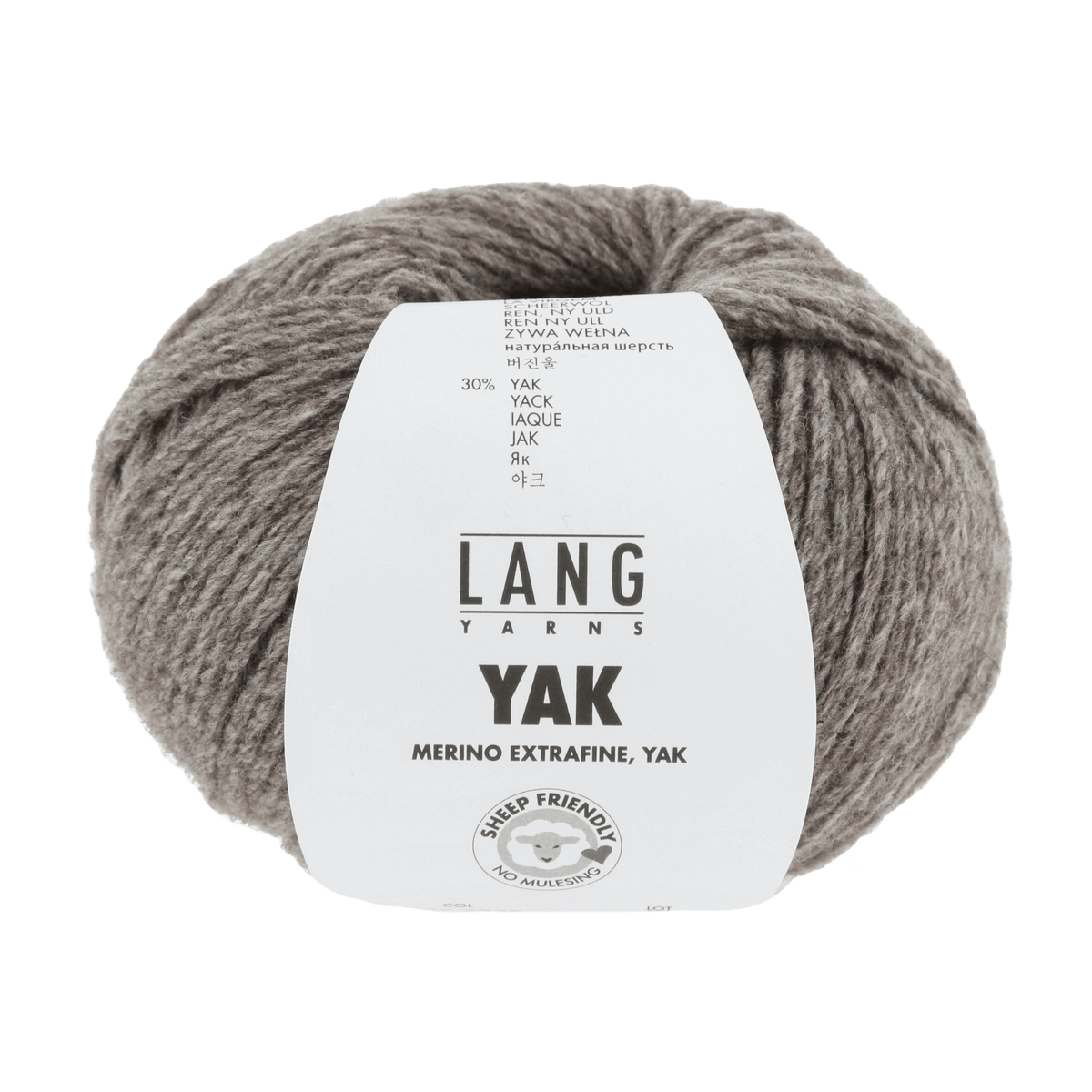 Lang Yarns Knitting Pattern Small-Medium - 11 balls / beige mélange 1103.0026 FLAVIA Sweater Pattern Bundle in Yak by LANGYARNS | Fatto a Mano 286-055