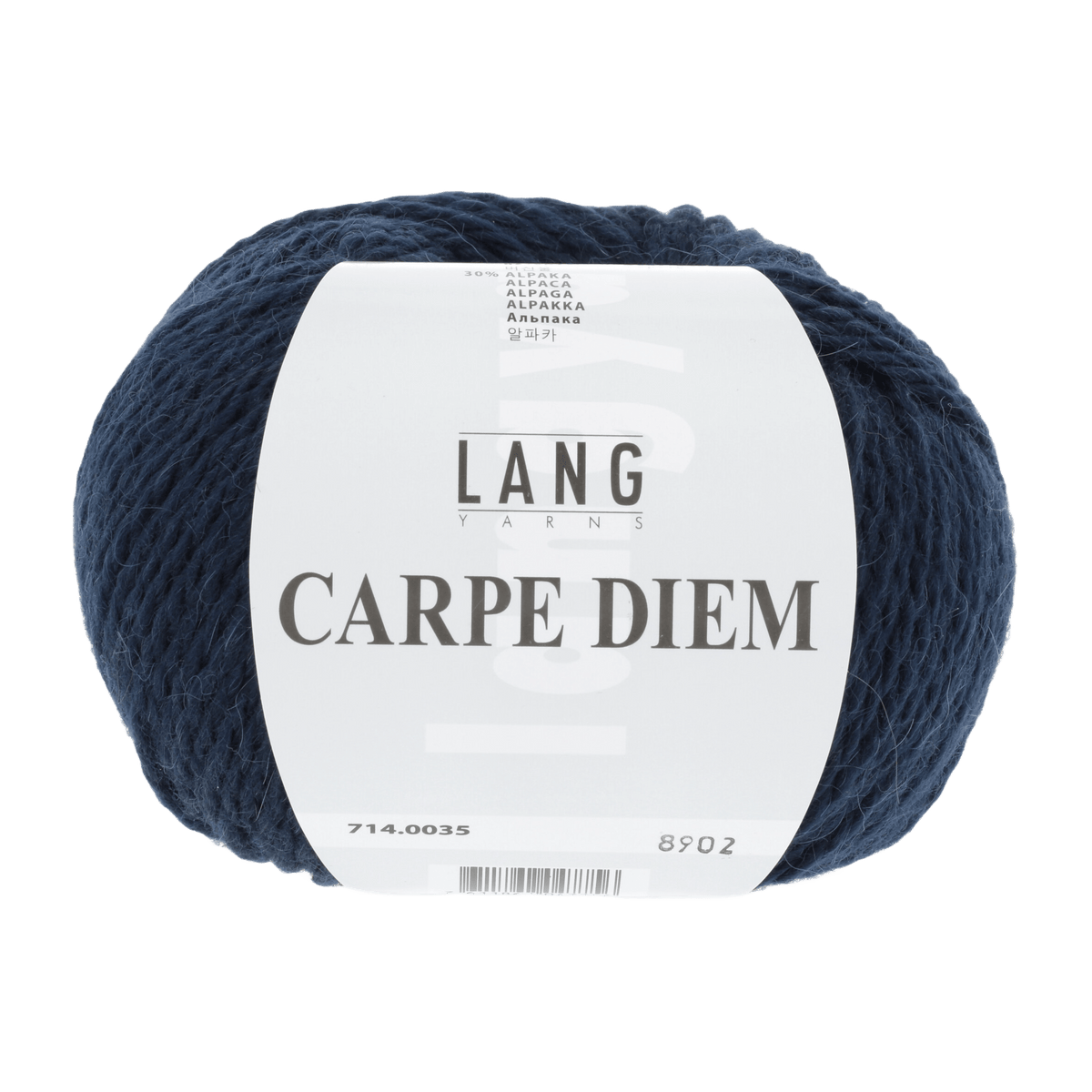 Lang Yarns Knitting Pattern Small-Medium - 11 balls / blue marine 714.0035 SARAH Sweater Pattern Bundle in CARPE DIEM by LANGYARNS | Fatto a Mano 278-045