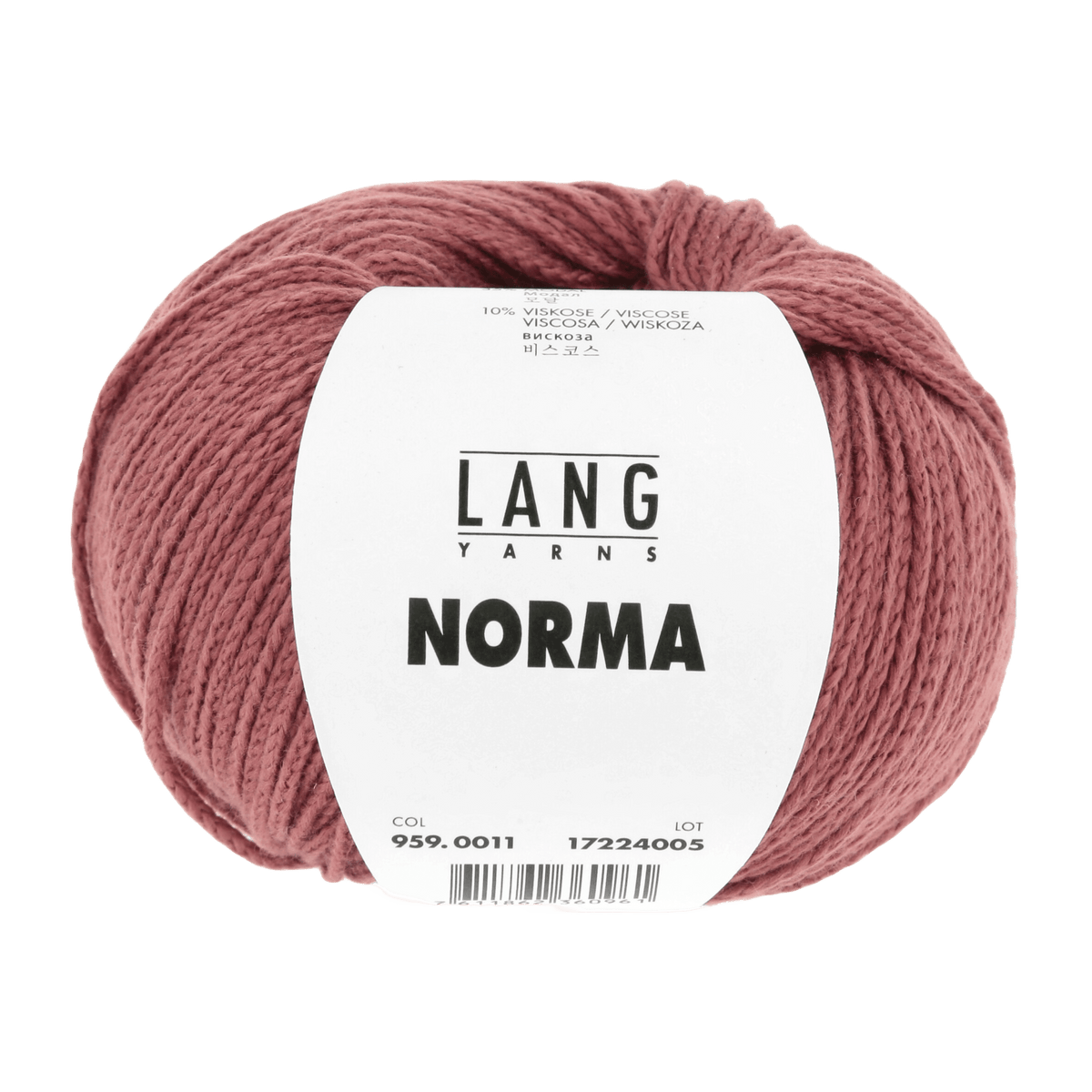 Lang Yarns Knitting Pattern Small-Medium - 11 balls / bronze 959.0011 ISALIE Top Down Sweater Pattern Bundle in Norma by LANGYARNS | Fatto a Mano 284-002