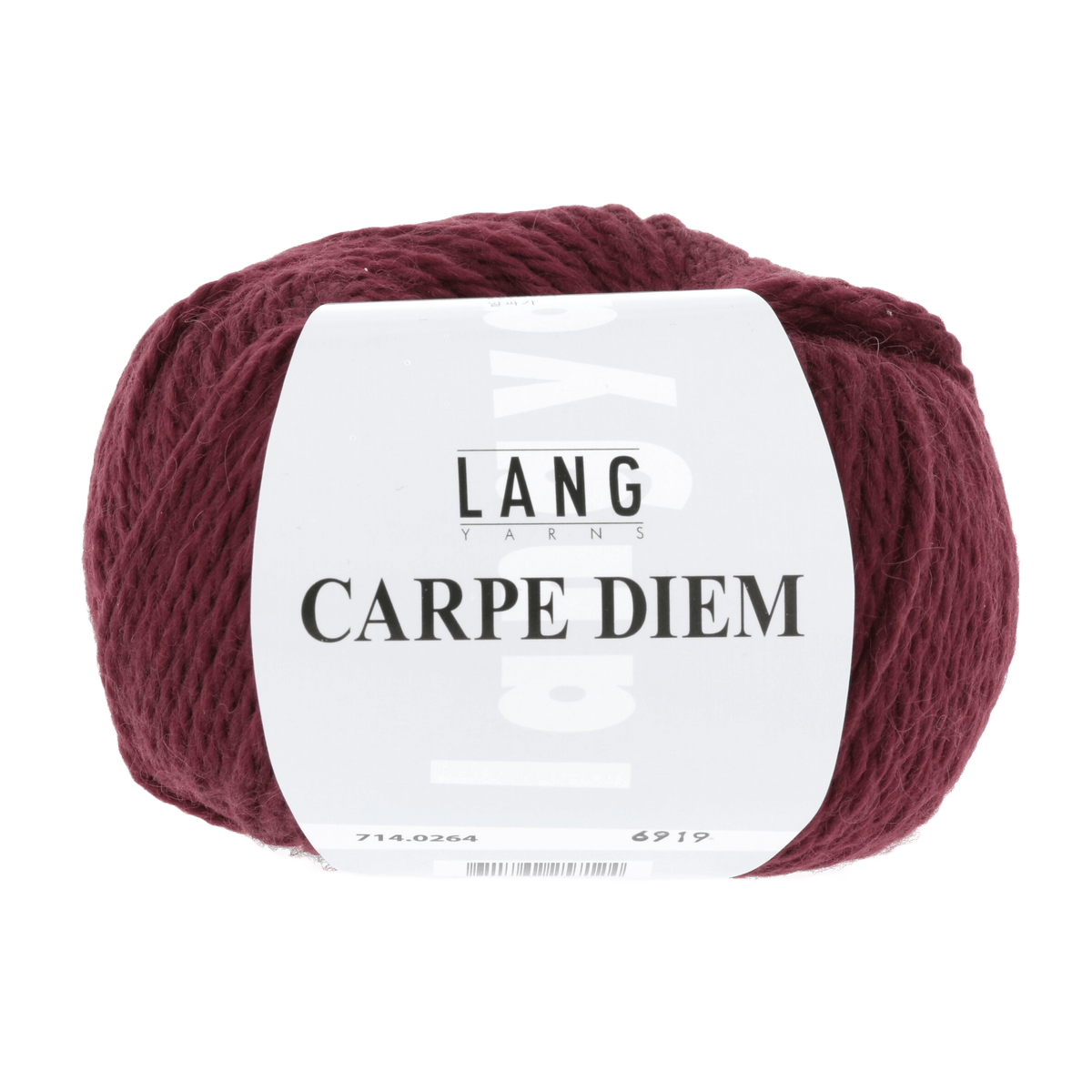 Lang Yarns Knitting Pattern Small-Medium - 11 balls / burgundy 714.0264 SARAH Sweater Pattern Bundle in CARPE DIEM by LANGYARNS | Fatto a Mano 278-045