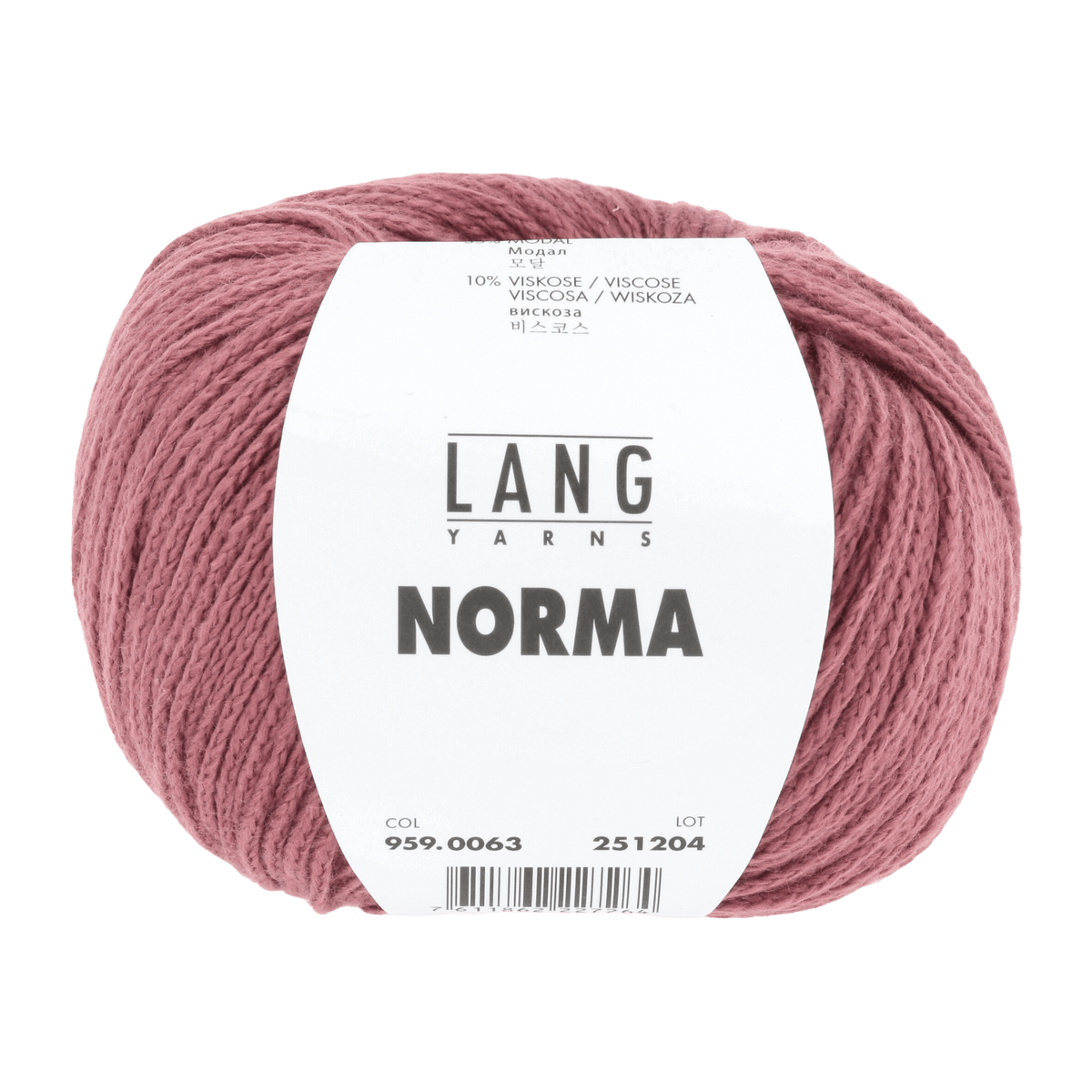 Lang Yarns Knitting Pattern Small-Medium - 11 balls / dark red 959.0063 ISALIE Top Down Sweater Pattern Bundle in Norma by LANGYARNS | Fatto a Mano 284-002