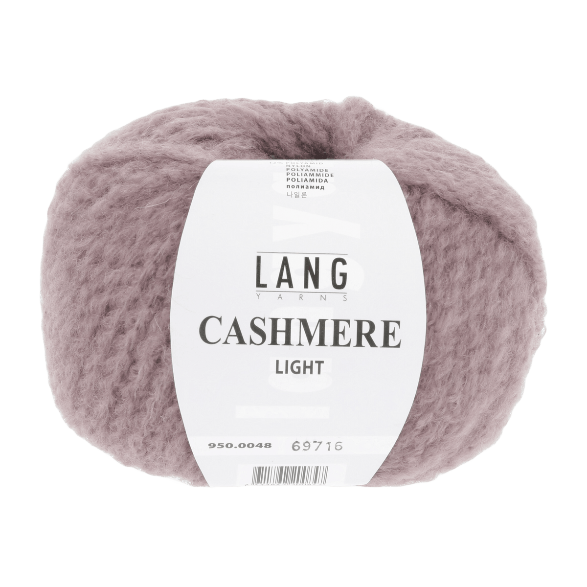 Lang Yarns Knitting Pattern Small-Medium - 11 balls / dusky pink 950.0048 ISOLDE Sweater Pattern Bundle in CASHMERE LIGHT by LANGYARNS | Fatto a Mano 278-048