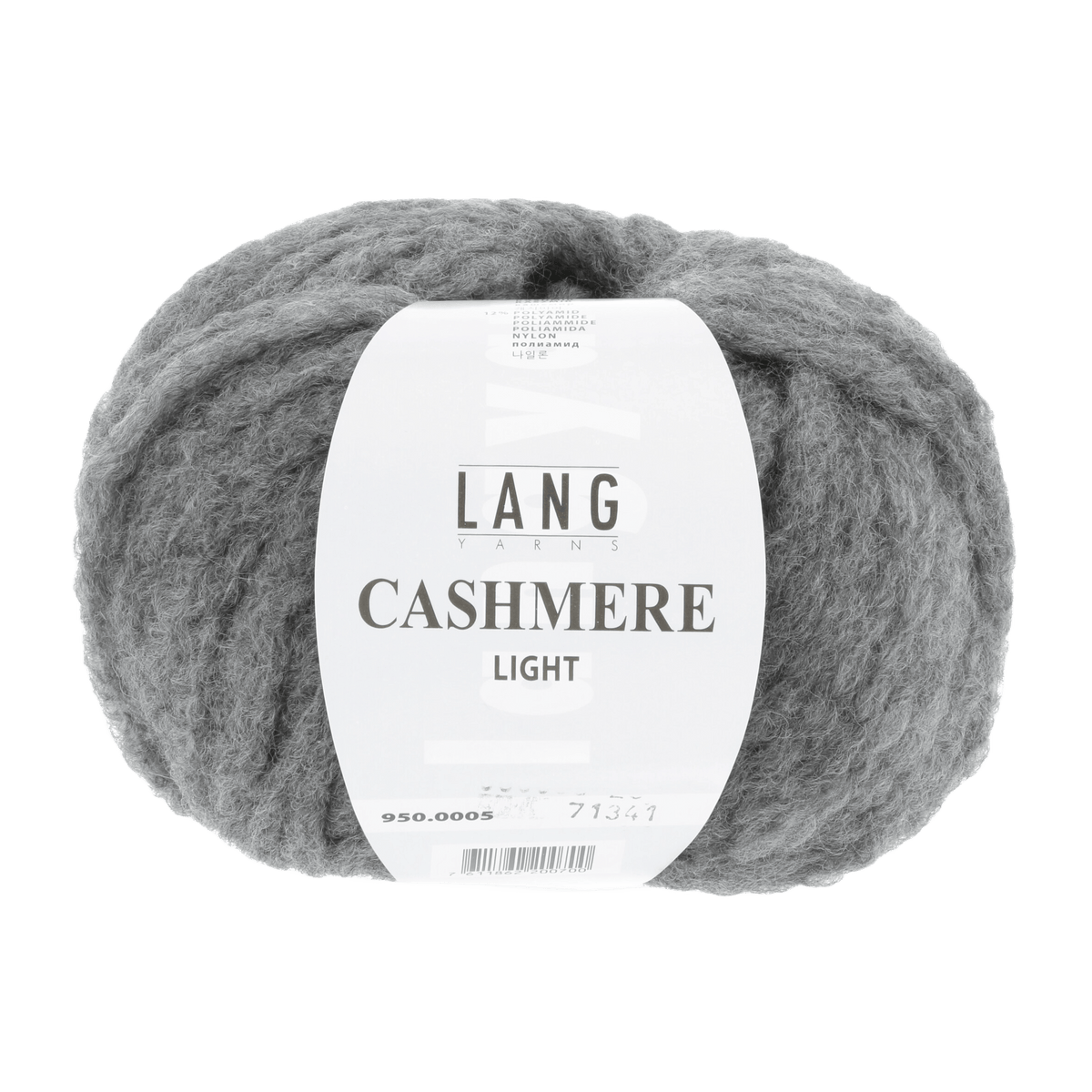 Lang Yarns Knitting Pattern Small-Medium - 11 balls / grey / mélange 950.0005 ISOLDE Sweater Pattern Bundle in CASHMERE LIGHT by LANGYARNS | Fatto a Mano 278-048