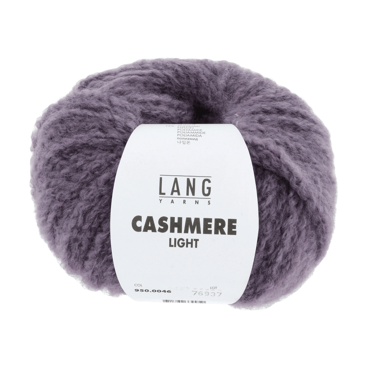 Lang Yarns Knitting Pattern Small-Medium - 11 balls / lavender 950.0046 JASMIN Cardigan Pattern Bundle in Cashmere Light by LANGYARNS | Punto 60-011