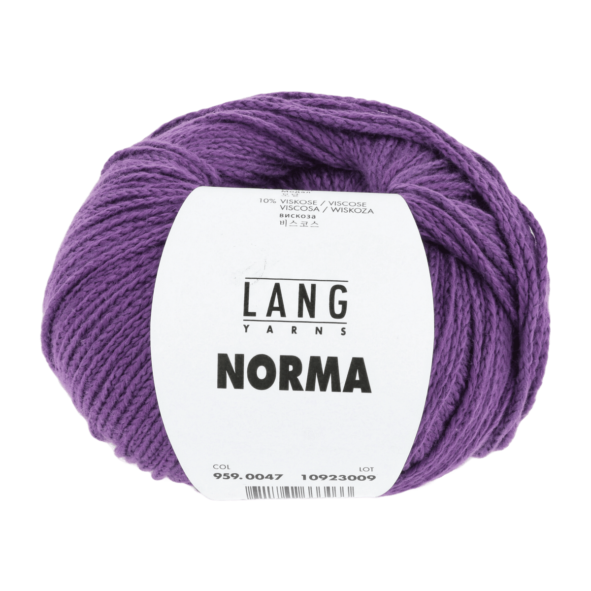 Lang Yarns Knitting Pattern Small-Medium - 11 balls / lilac 959.0047 ISALIE Top Down Sweater Pattern Bundle in Norma by LANGYARNS | Fatto a Mano 284-002