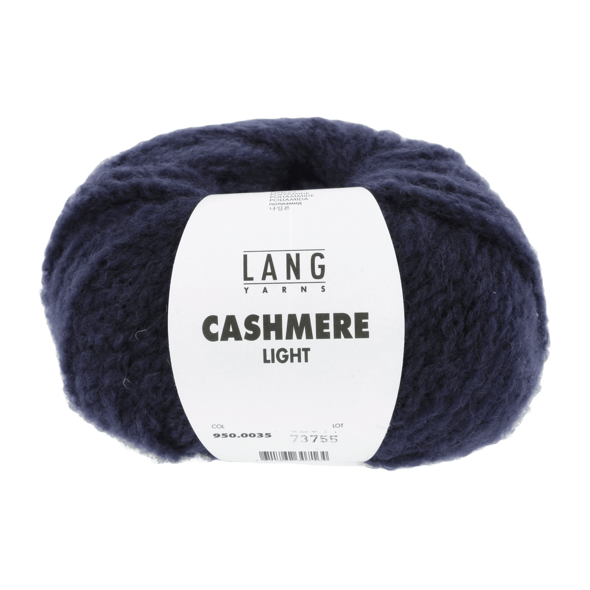 Lang Yarns Knitting Pattern Small-Medium - 11 balls / navy 950.0035 JASMIN Cardigan Pattern Bundle in Cashmere Light by LANGYARNS | Punto 60-011