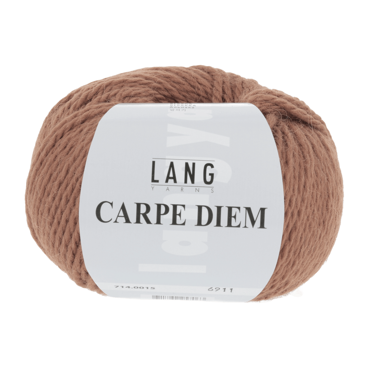 Lang Yarns Knitting Pattern Small-Medium - 11 balls / nougat 714.0015 XANDRA Hooded vest Pattern Bundle in Carpe Diem by LANGYARNS | Fatto a Mano 286-010