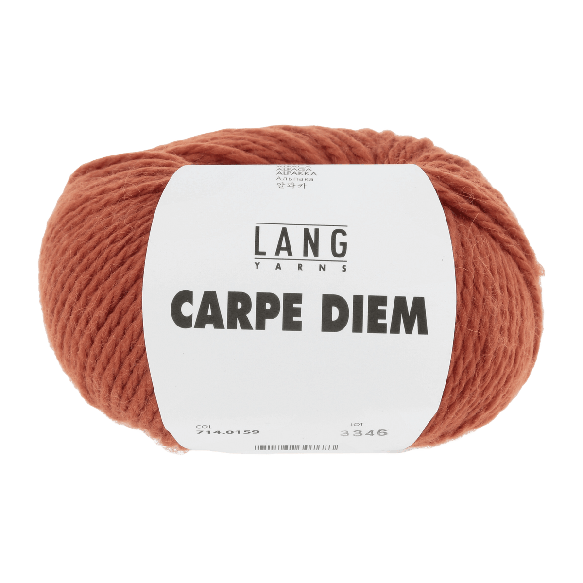 Lang Yarns Knitting Pattern Small-Medium - 11 balls / orange 714.0159 SARAH Sweater Pattern Bundle in CARPE DIEM by LANGYARNS | Fatto a Mano 278-045